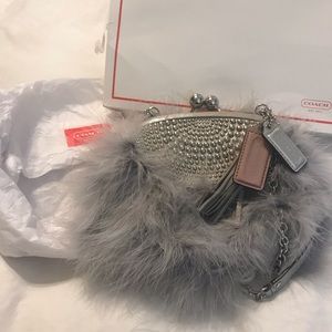 Coach Feathers Crossbody/ Shoulders Clutch.